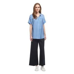 Whistles Women’s Small Ellen Stripe Lightweight Flowy Oversized Casual Shirt